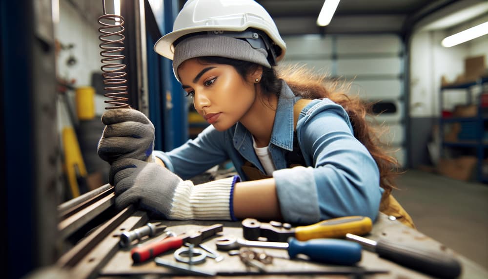 Our professional garage door cable repair process